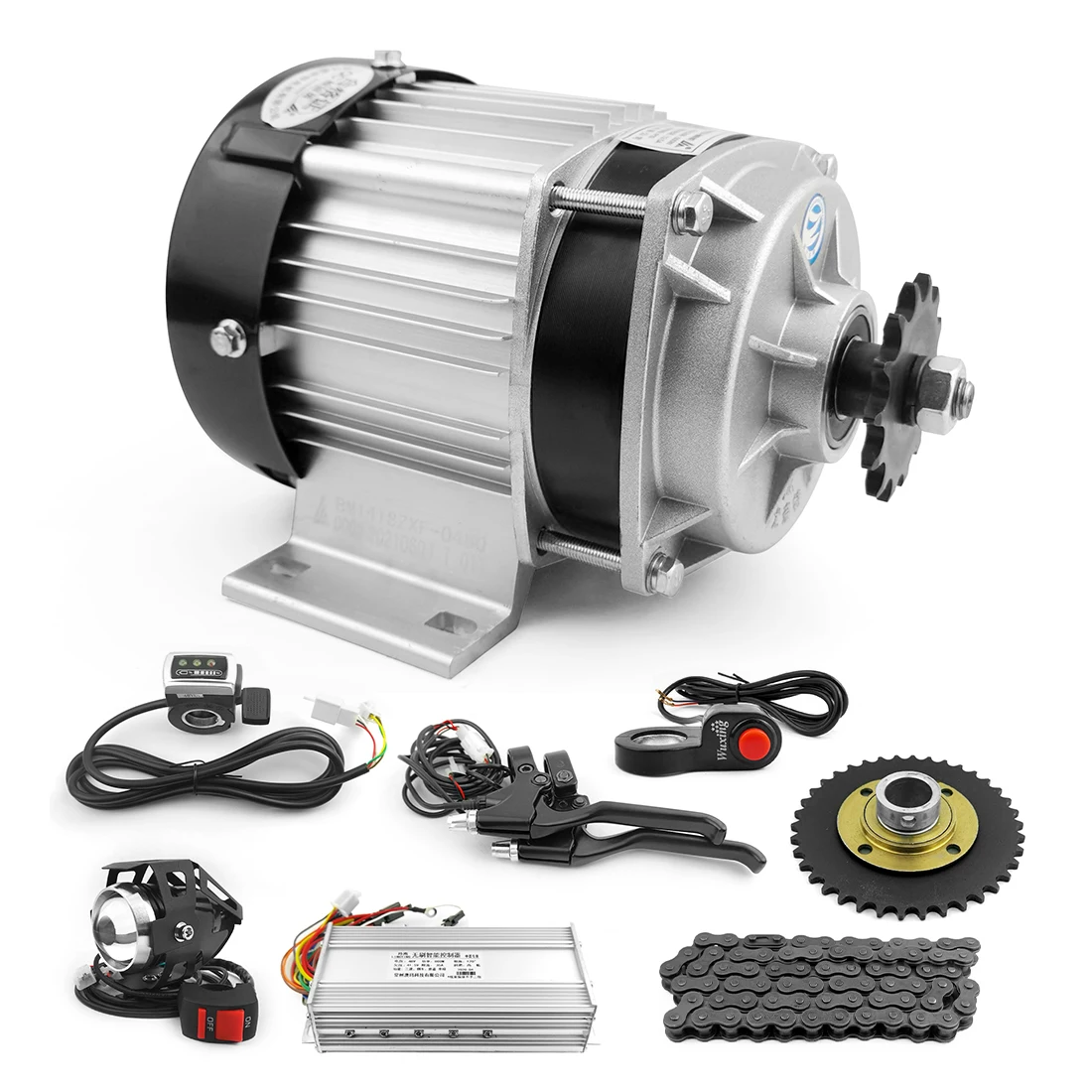 48V 500W Rickshaw Electric Bike Brushless Gear Dc Motor Conversion Kit Three Wheel Electric Cargo Bike