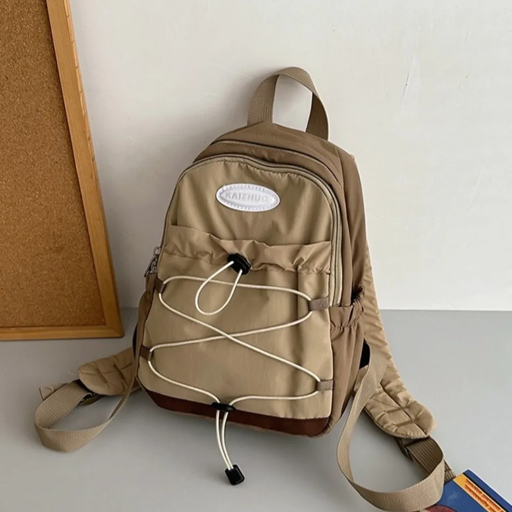 일본식 경량 배낭 단색 대용량 나일론 숄더백 다용도 대학생 책가방 남여공용