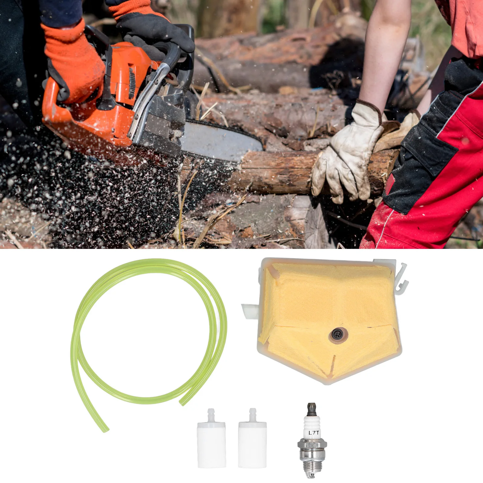 

Air Fuel Filter Kit Plug Air Filter Fuel Filter Fuel Line Kit 503‑443201 for Husqvarna 51 55 Chainsaw