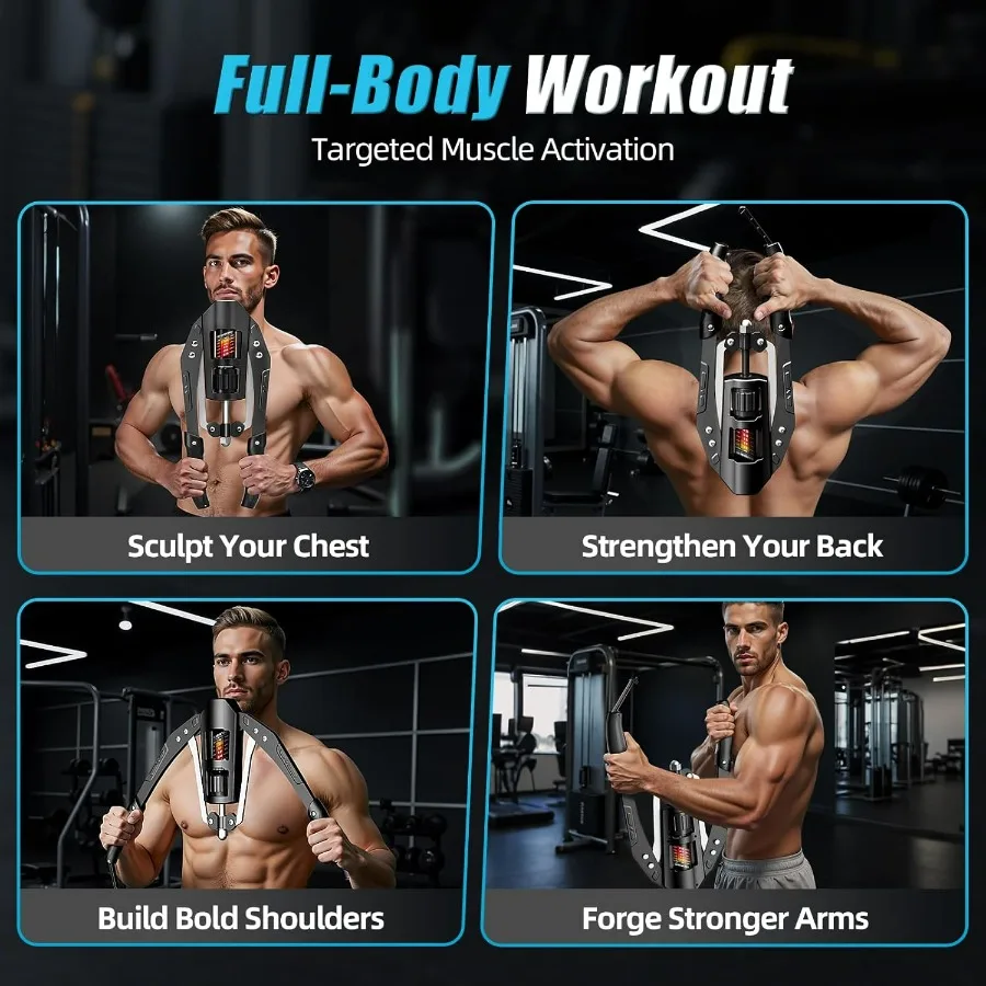 جهاز تمرين الذراع الإعصار قابل للتعديل 22440 رطل قوة هيدروليكية موسع الصدر المنزلي لتدريب عضلات الكتف وقوة الذراع Enh #4