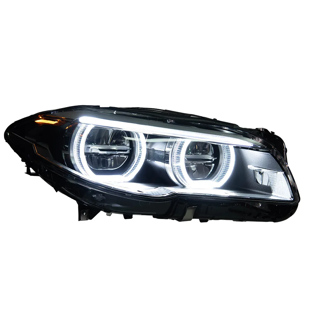 Suitable for 11-17 BMW 5 Series F10 Headlight Upgrade Assembly Angel Eye LED