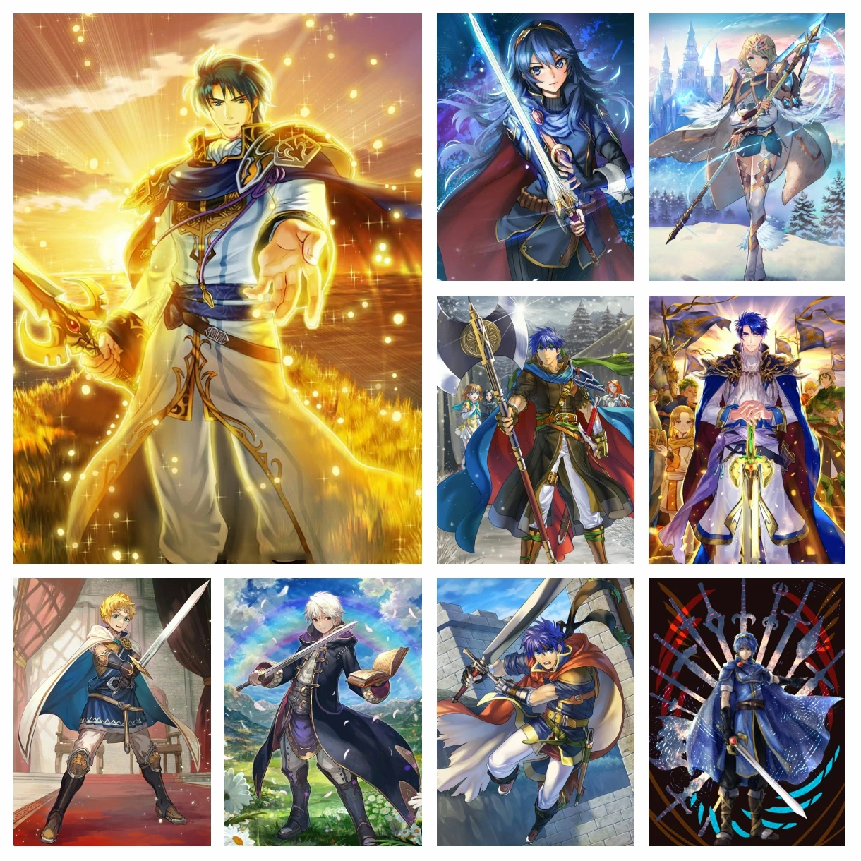 

Fire Emblem Warriors Diamond Rhinestones Painting Anime Game Characters Photos Cross Stitch Embroidery Picture Mosaic Home Decor