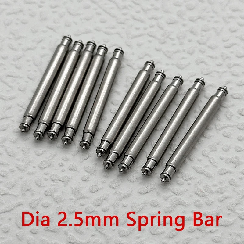 2/4/10PCS 2.5mm Watch Strap Spring Bar 0.8mm Tip 20mm and 22mm Strap Connectors For SKX007 Tuna 6105 Watch Strap Spring Bar
