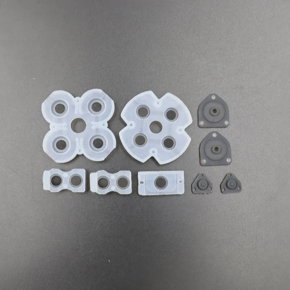 1 مجموعة ل PS2 PS3 PS4 PS5 PSP1000 استبدال موصل السيليكون D منصات المطاط زر تحكم إصلاح جزء #6