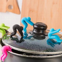 1PC Creative Villain Lifts The Lid of The Pot To Prevent Overflow, Household Kitchen Accessories