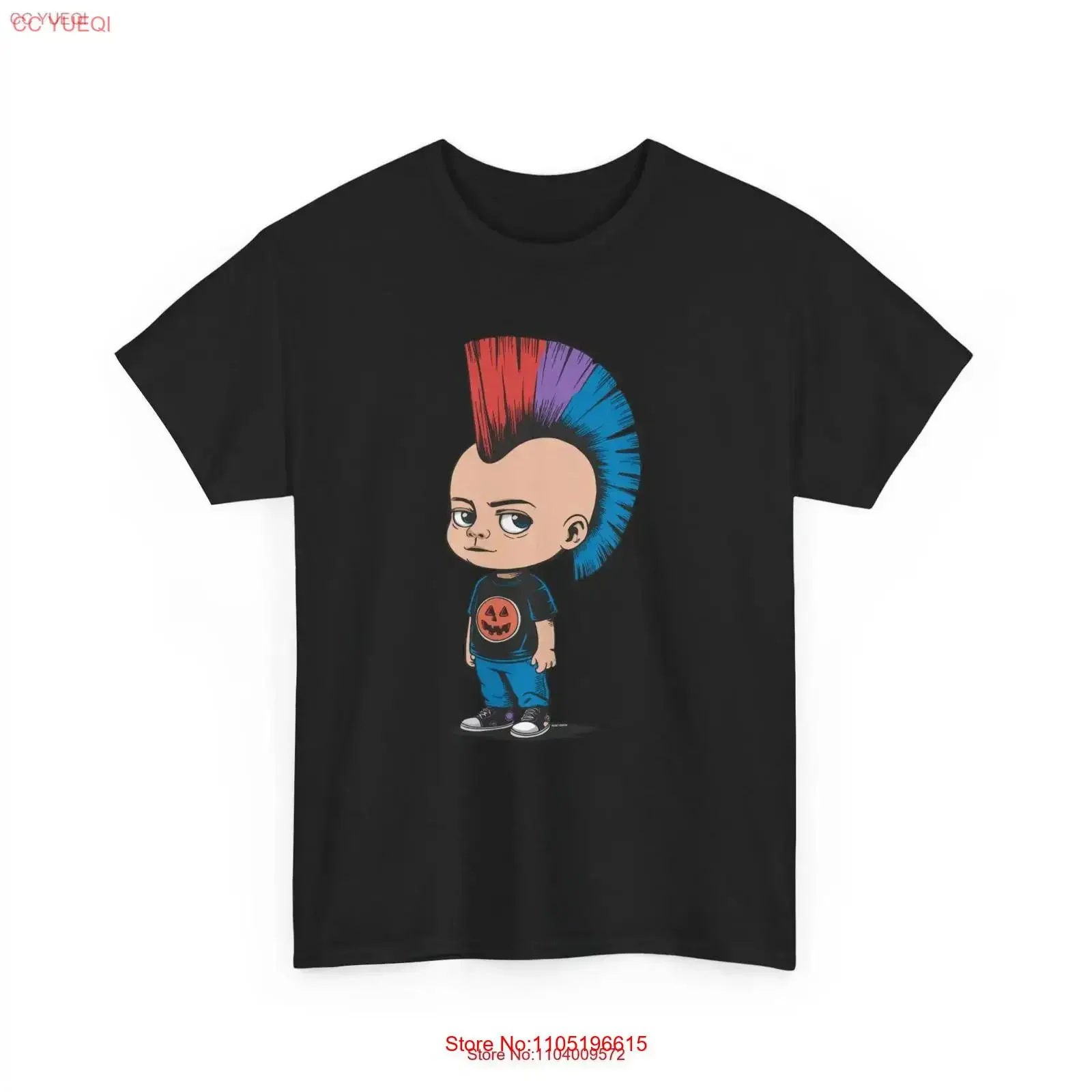 Halloween Punk Boy T Shirt 4 colorways vintage Washed Unisex Comfortable homme Stylish Top For Everyday Wear designer clothes