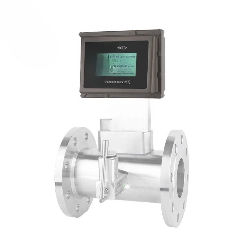 Intelligent high-precision flowmeter temperature and pressure compensation aluminum alloy gas turbine flowmeter