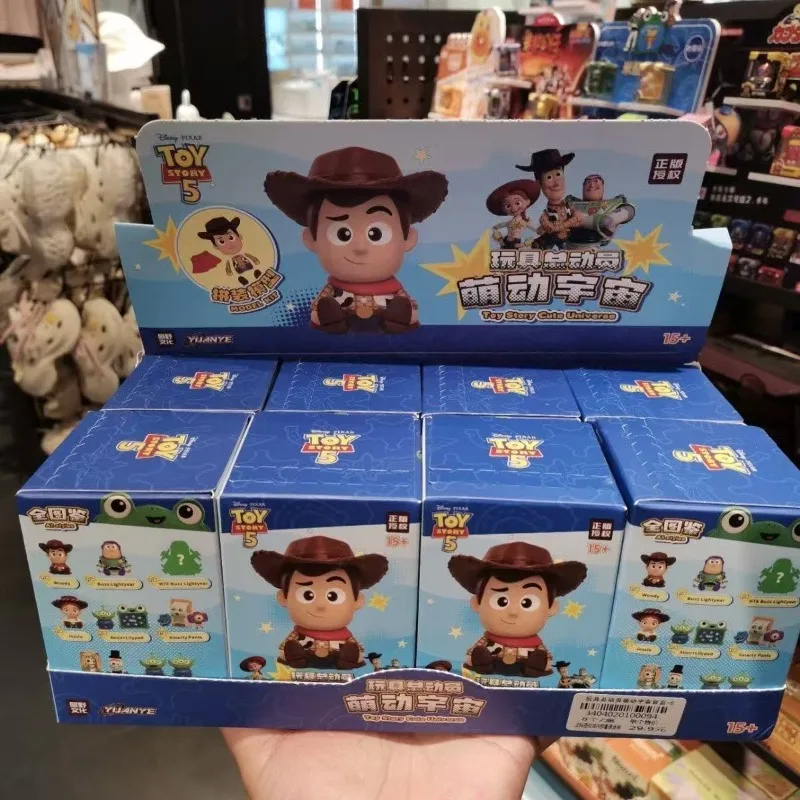 

Anime Disney Toy Story Figure Woody Buzz Lightyear Jessie Bullseye Blind Box Toys Model Cute Doll Collection Ornament Gifts