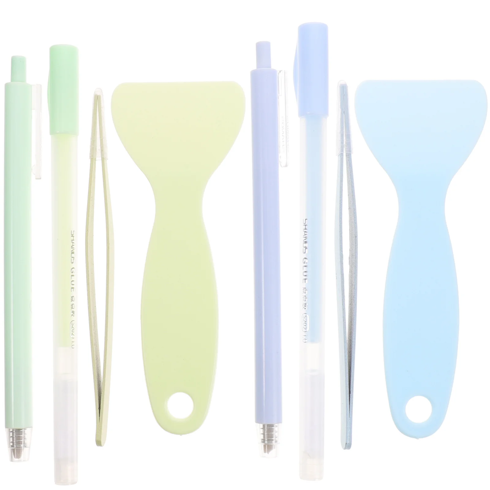 2 مجموعات سكرابوكينغ أدوات عدة حساب اليد أدوات حرفية القاطع ملعقة الملقط سجل القصاصات DIY بها بنفسك قطع لوازم متعددة الوظائف