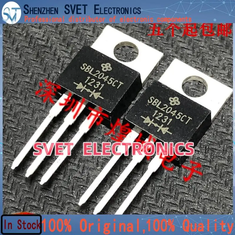 10PCS-50PCS  SBL2045CT  MOS TO-220 45V 20A  Original In Stock Fast shipping