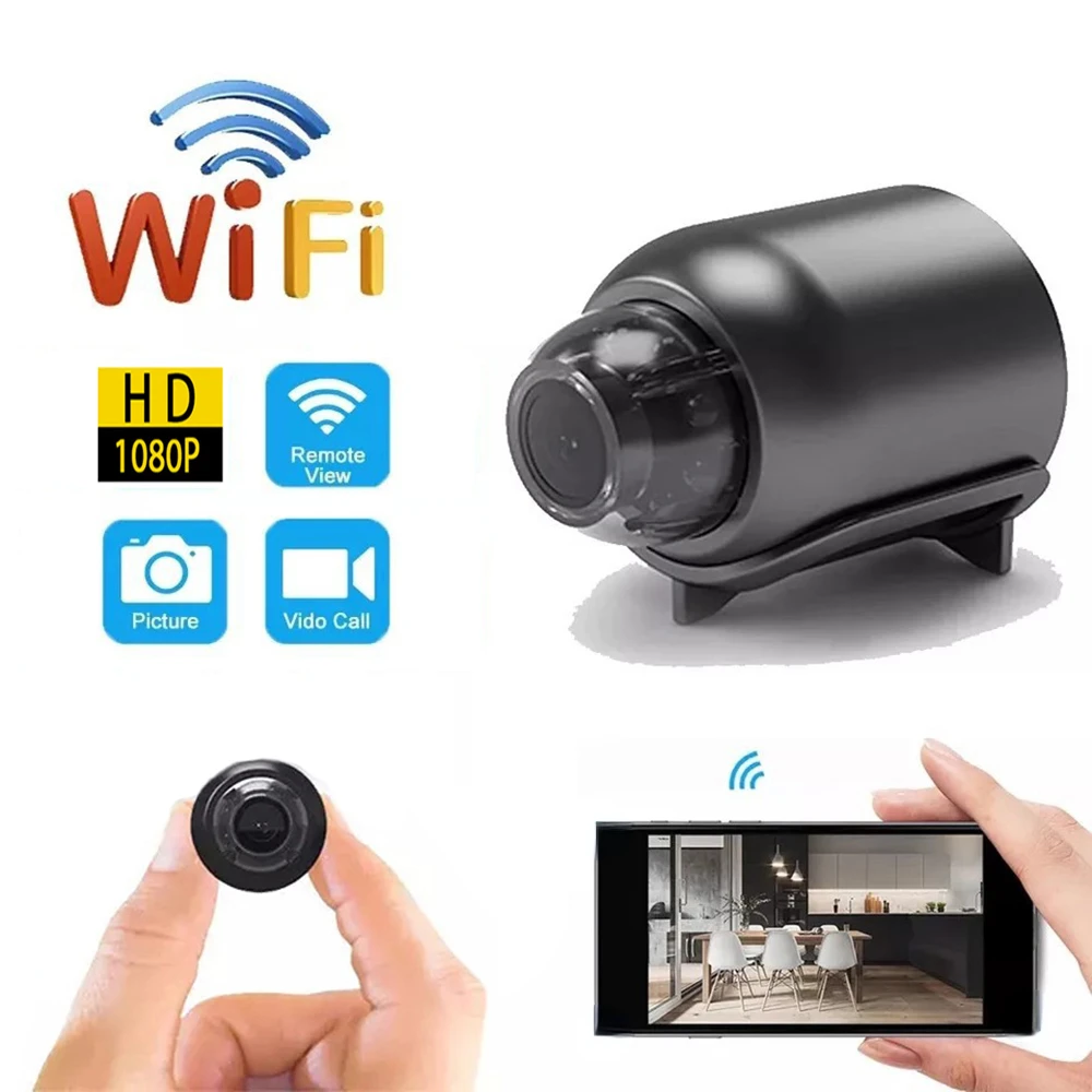 1080P HD Mini WiFi Camera Indoor Safety Security Surveillance Baby Monitor Night Vision Camcorder IP Cam Audio Video Recorder