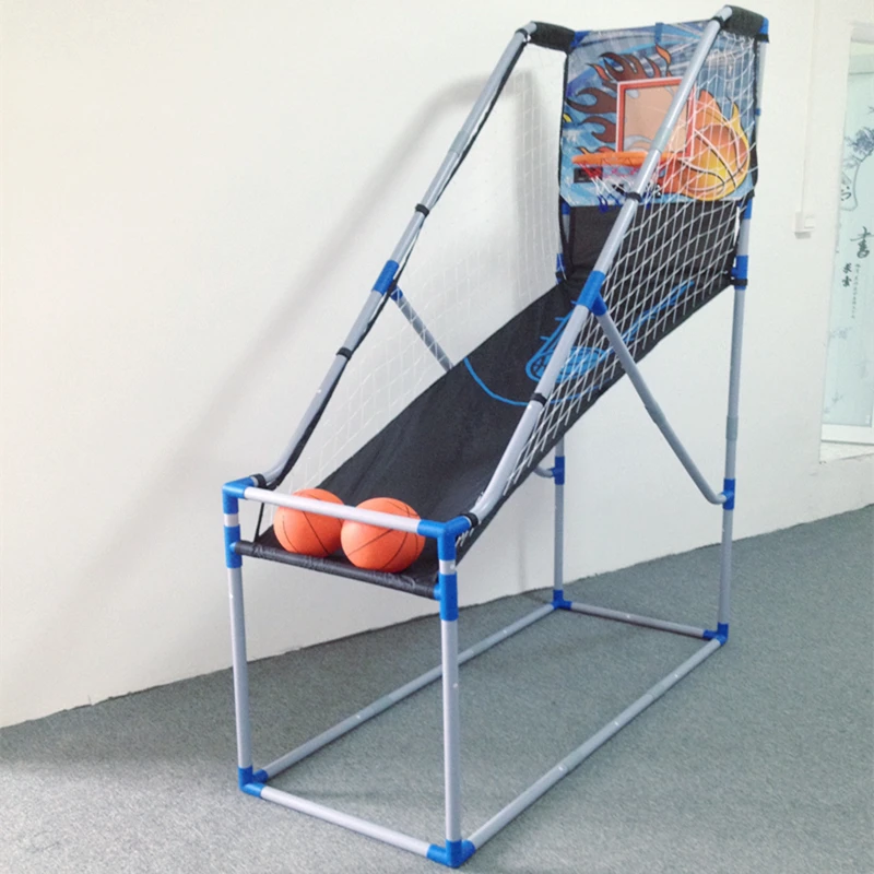 آلة رماية كرة سلة واحدة قابلة للطي في الأماكن المغلقة