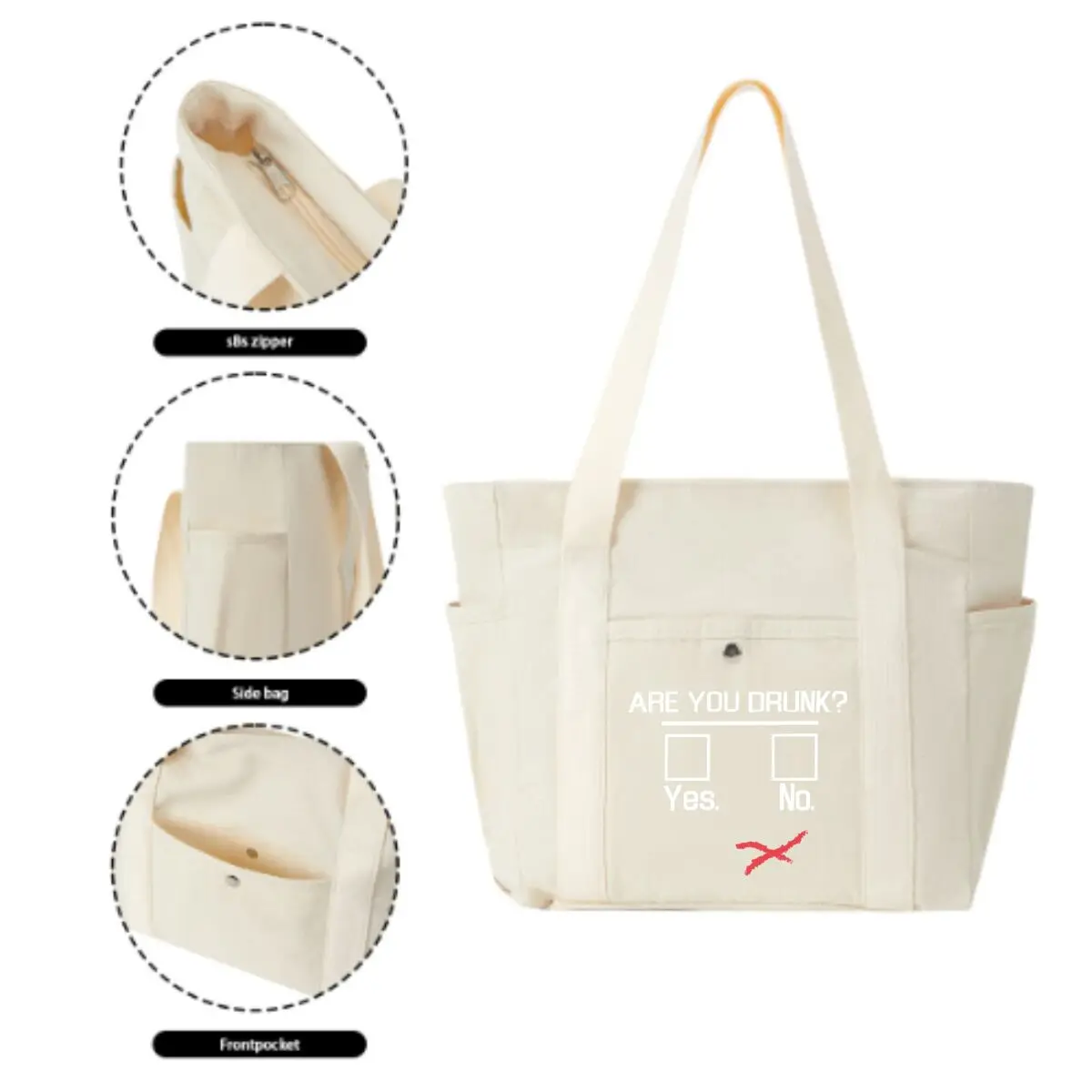 Are You Drunk Checklist Multi-Pocket Bag – Fits Phones, Keys & Makeup Easily