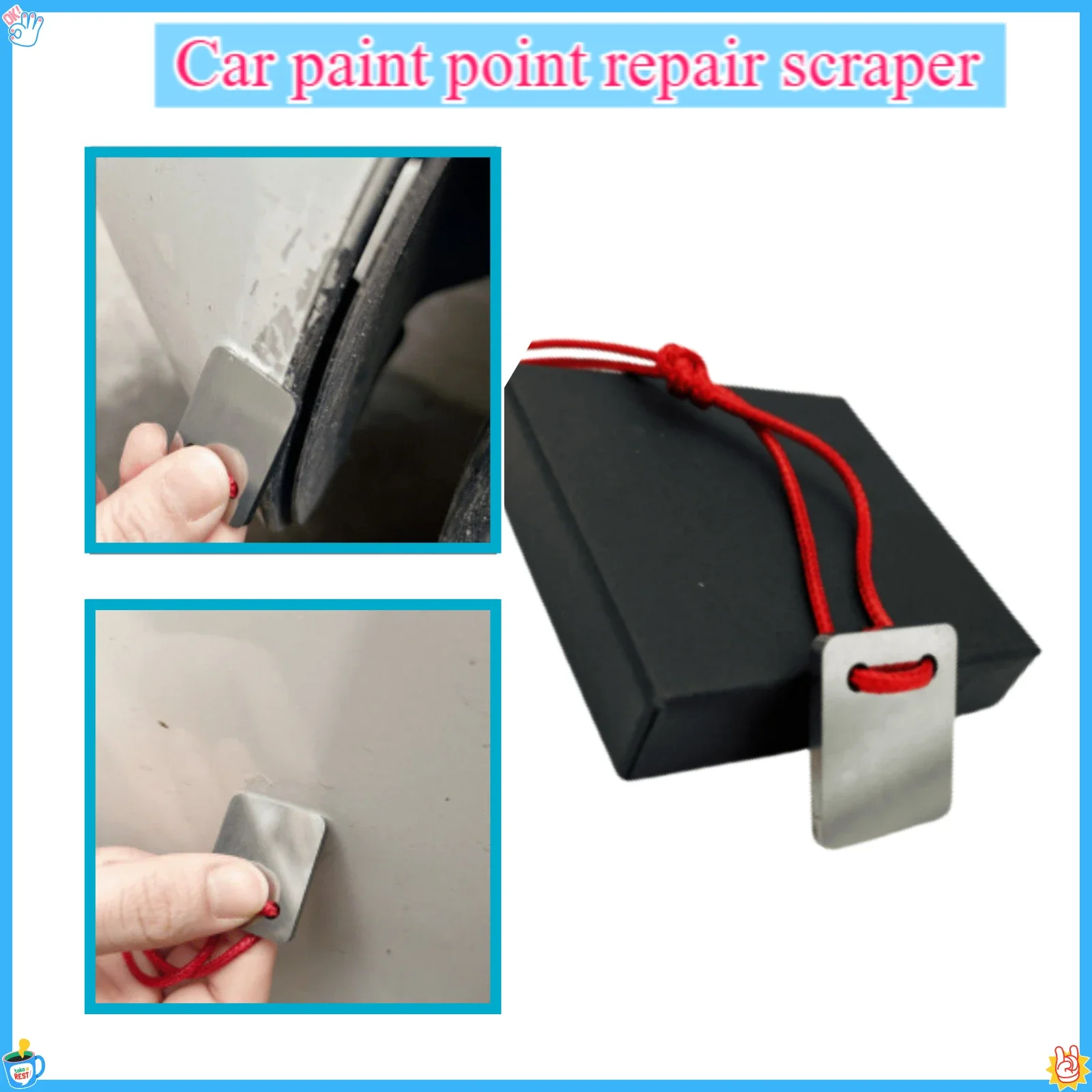 Sagging Varnish Paint Removal Film Cleaning Hard Surface Stains Dust Treatment Scraper Tool Car Polishing Point Repair Scraper