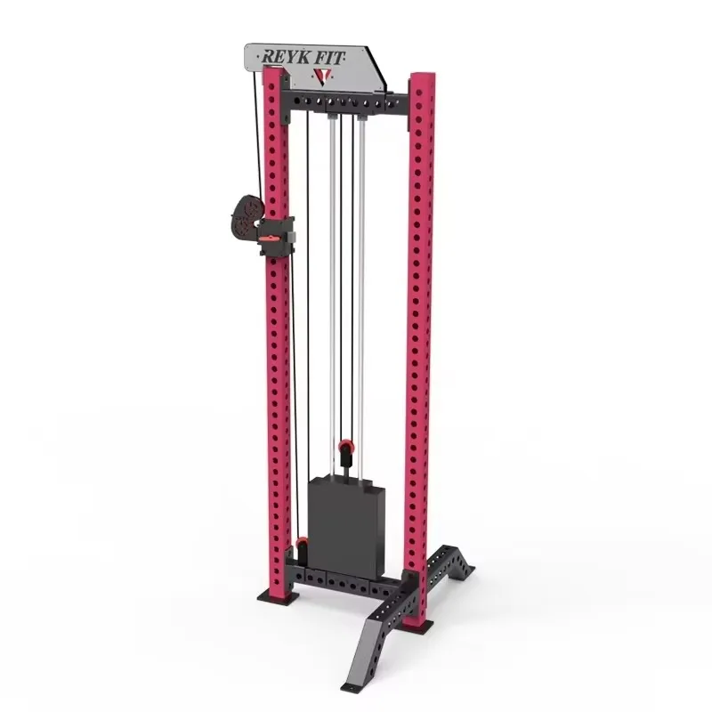 High Quality Stainless Steel Single Pulley Pull-Down Cross Cable Crossover Machine Adjustable Unisex Arms Abs Fitness Exercises