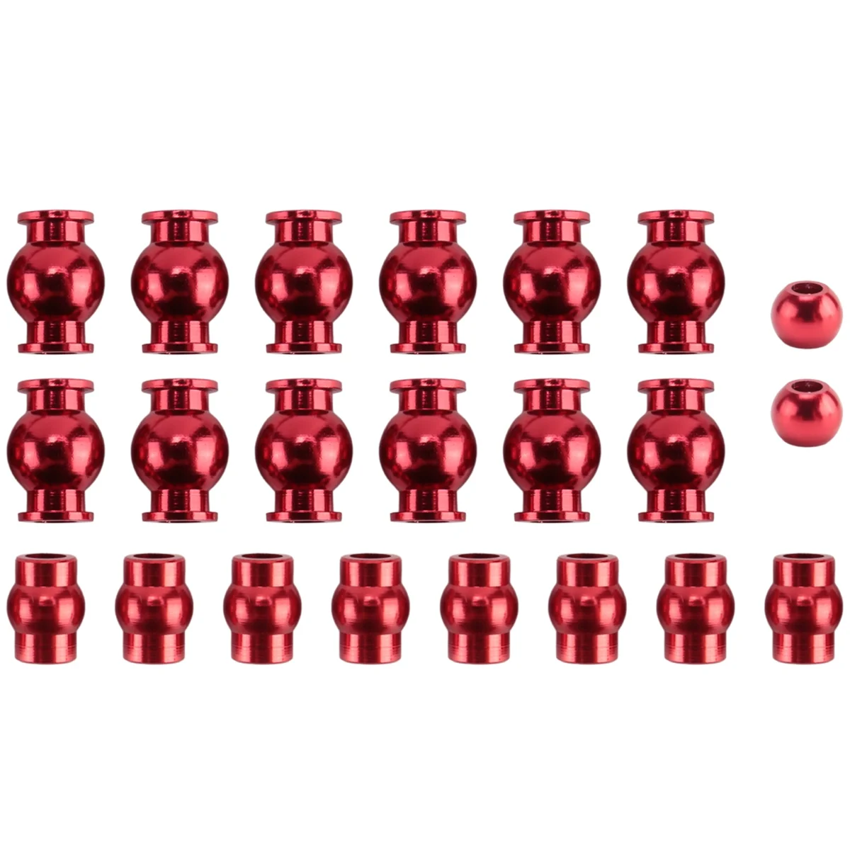 Complete 22Pcs Aluminum Alloy Pivot Ball Set for Arrma 1/10 Big Rock Senton Upgrade Parts