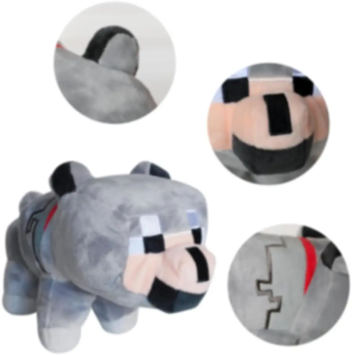 ตุ๊กตาหมาป่าขนนุ่ม ขนาด 8.3 นิ้ว ของเล่นตุ๊กตาหมาป่าสำหรับเด็กชายและเด็กหญิง ของขวัญวันเกิดและวันขอบคุณพระเจ้าสำหรับเด็กและแฟนๆ