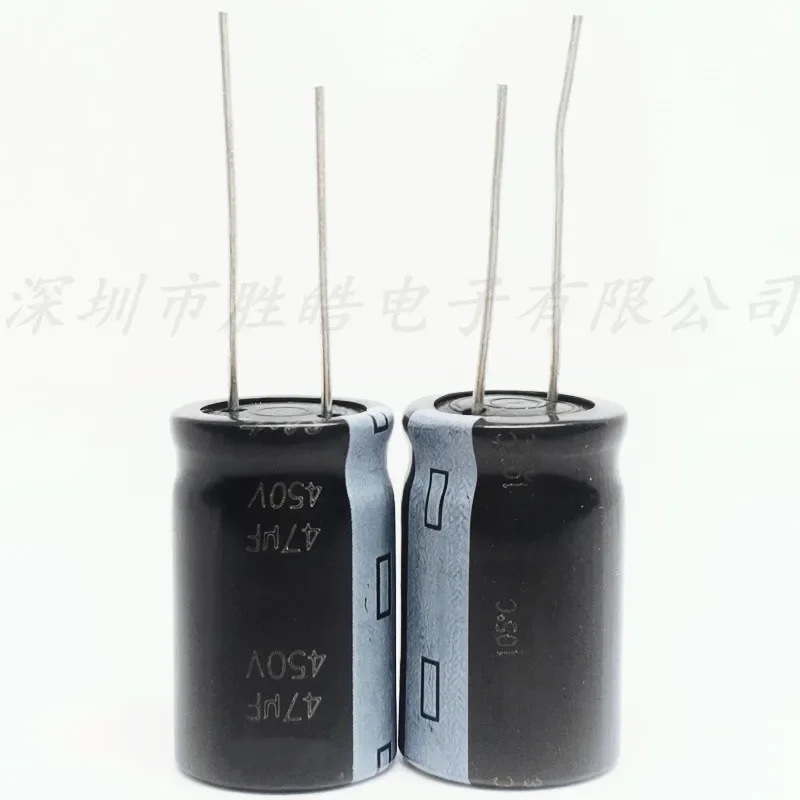 （5PCS)  450V47UF  Volume：16x25mm   Aluminum Electrolyte Capacitor  450V47 UF  Straight Plug