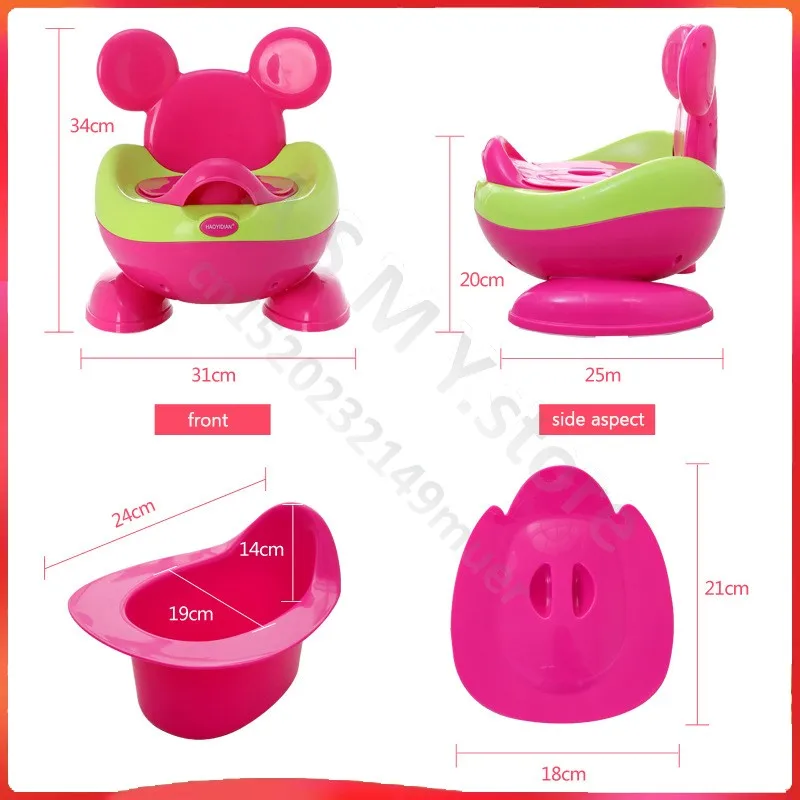 Children\'s potty for 1-6 years old/ Cute shape baby seat Easy to clean baby potty potty/ Safe trainer seat for boys and girls