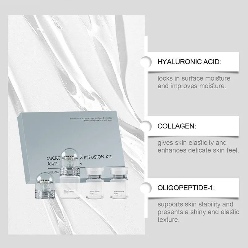 

Взрывной продукт Сыворотка с микроиглами Пептидная эссенция с микроиглами для укрепления кожи и гиалуроновой кислоты против морщин.