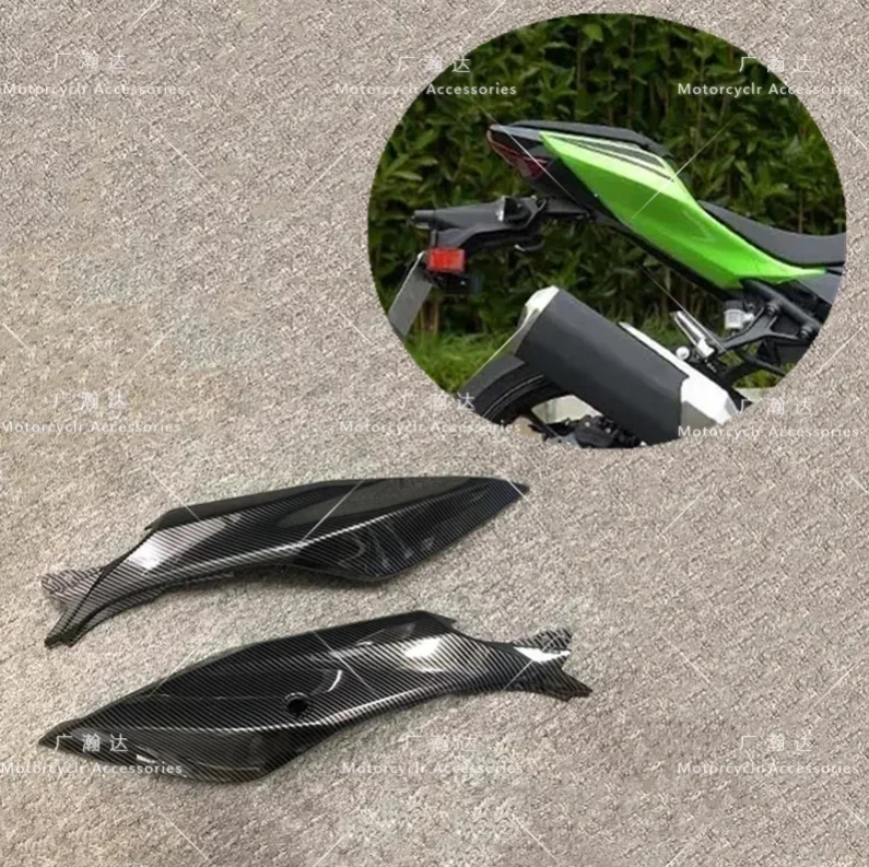 Carbon fiber paint Motorcycle Rear Seat Side Fairing Cowl Panel Fit For KAWASAKI EX400 Ninja 400 Ninja400 Z400 2018-2024 housing