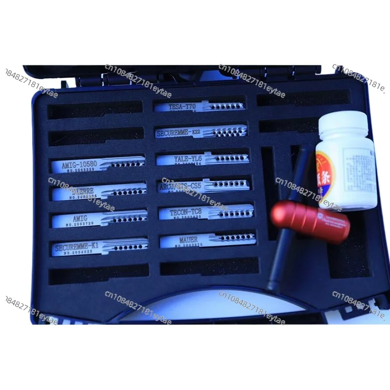 Haoshi Tin Foil Tools Tinfoil Euro European 10 IN 1 SECUREMME-K1 K22 TESA-T70 AMIG TECON-TC8 Y ale-Yale6 DIERRE  Locksmith Tools