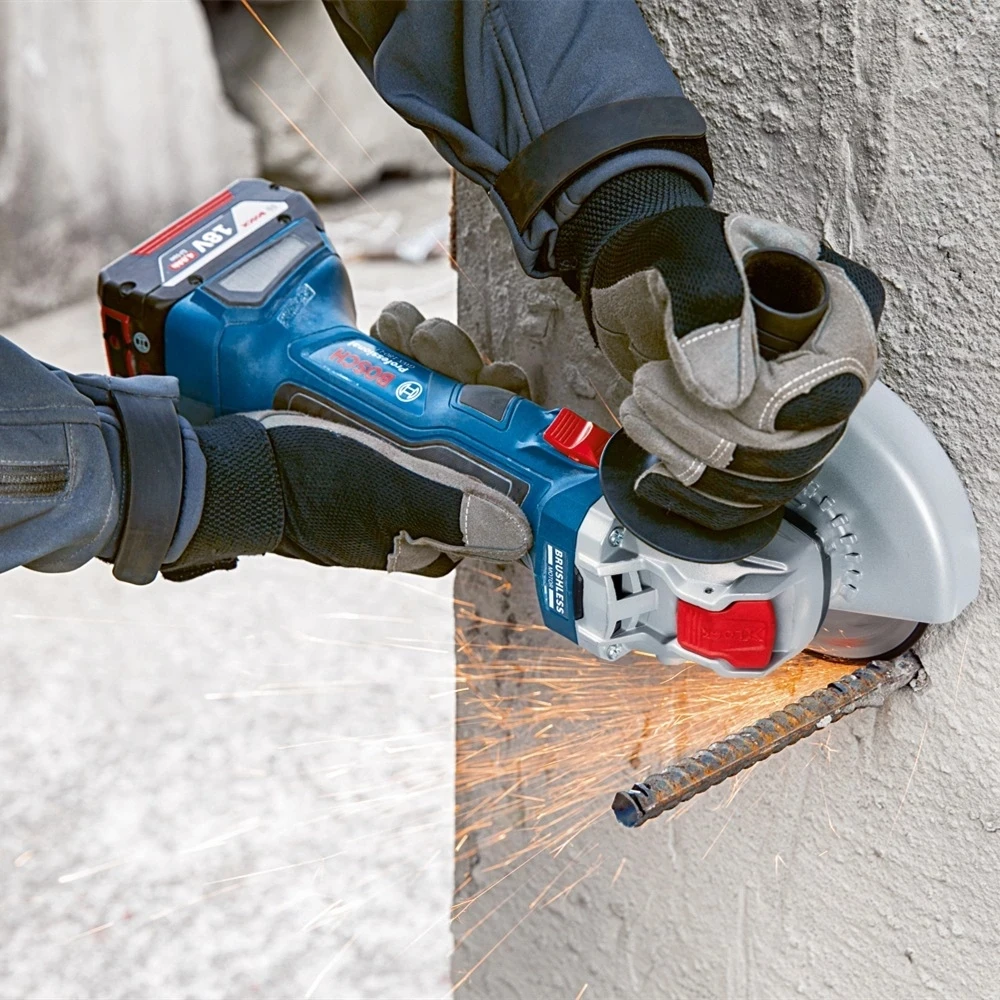 Bosch Angle Grinder GWX 180-LI Cordless Cutting Brushless Motor Lithium Rechargeable Power Tool 18V Angle Grinder with X-LOCK