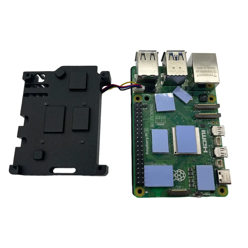 Raspberry Pi 5 Aluminium Alloy Case with PWM Cooling Fan option for Pi5