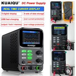 Fuente de alimentación de laboratorio AC a DC, 30V, 10A, fuente de alimentación de banco ajustable, 60V, 5A, 120V, 3A, para reparación de teléfonos móviles, batería, carga rápida USB