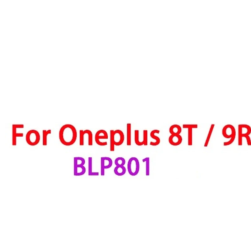 

2026 Years New Original One plus BLP801 Phone Battery For Oneplus 8T / 9R 4500mAh Replacement Batteries Bateria With Free Tools