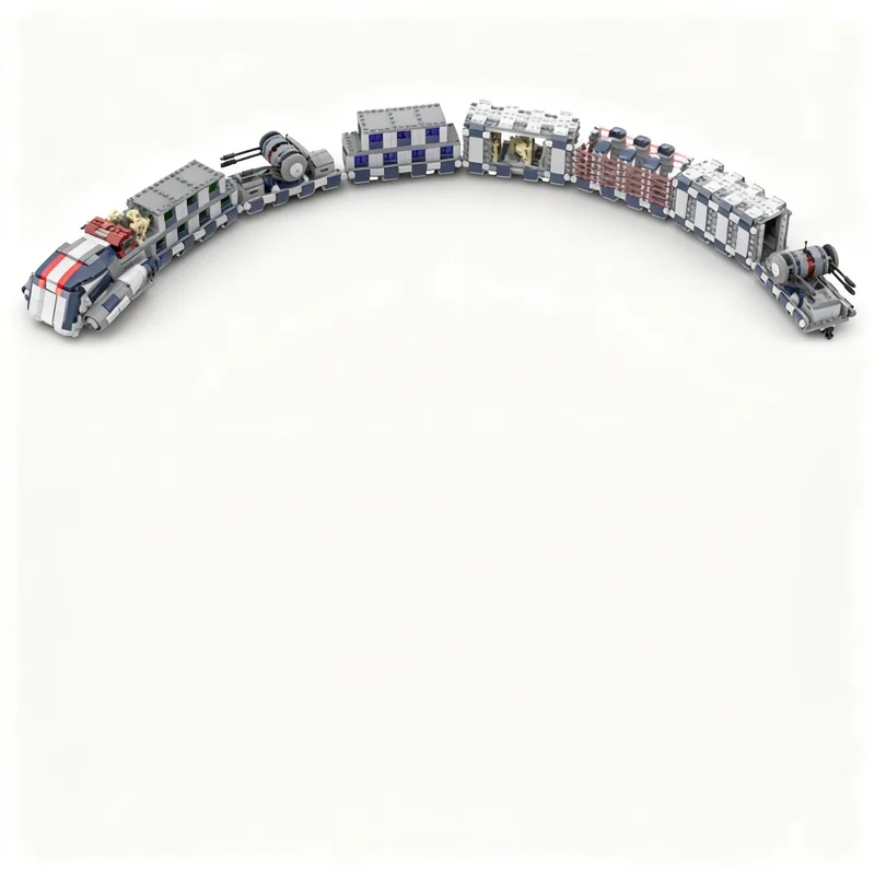 318pcs MOC Star Battle MRT Multi Resource Transport Model Bouwstenen Constructie Speelgoed Kerstcadeau Idee Baksteen Kinderen