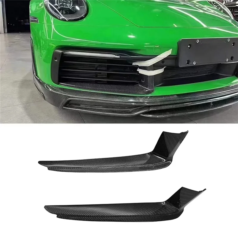 

Fog Lamp Frame For Porsche 911 992 2019+ Front Wind Blade Carbon Fiber Fog Lamp Frame Front Wrap Angle Auto Parts-A08Q