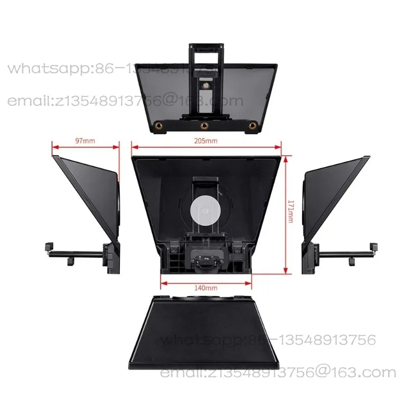 Mini Teleprompter TP2A 8 inch Portable Supports Under 8