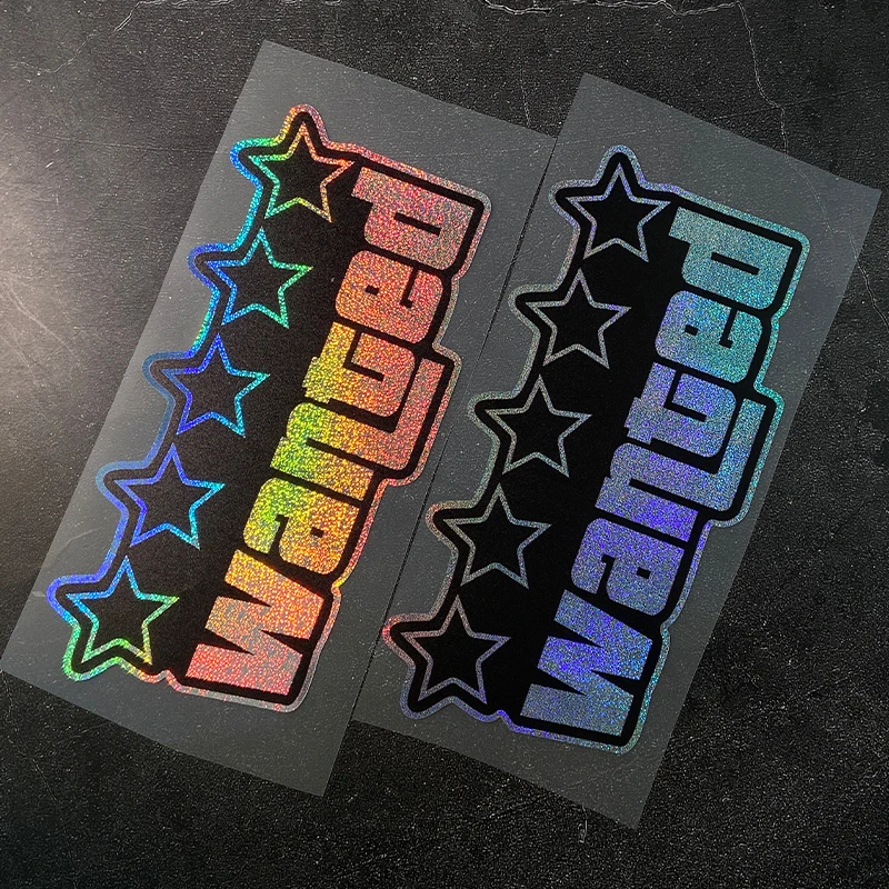 الخماسي أراد دراجة نارية ملصقات مقاوم للماء DIY بها بنفسك دراجة نارية خزان الوقود خوذة صندوق نافذة السيارة جذع الجسم دائم شارات الفينيل