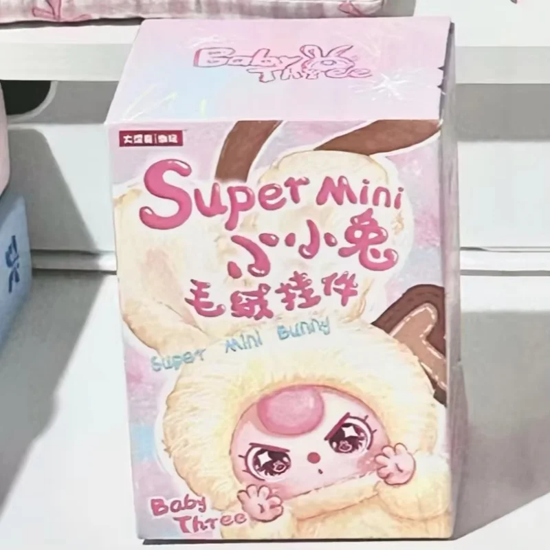 

Новый оригинальный детский три супер мини-подвеска с маленьким кроликом, серия слепая коробка, кукла, фигурка аниме, милая коллекция для девочек, подарок