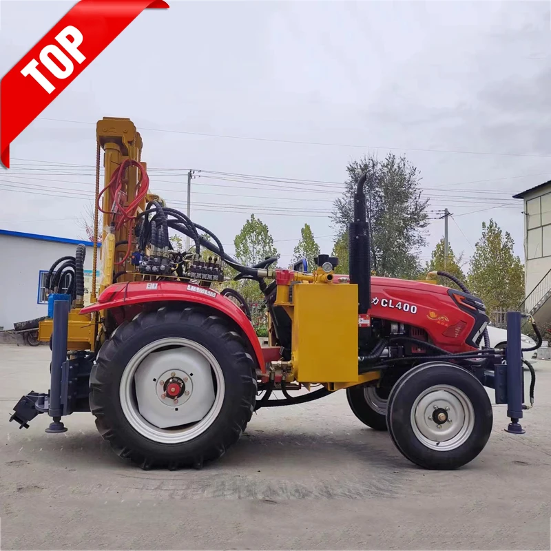 

Compact Drilling Rig for Efficient Tractor Mounted Water Well Operations Air DTH Borehole Drilling