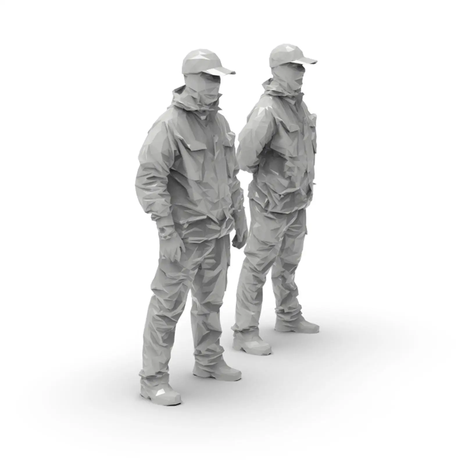 Resin Diorama Figures 1 35 Scale Unpainted Miniature People Model Scene Decor for Hobby Mini Collection