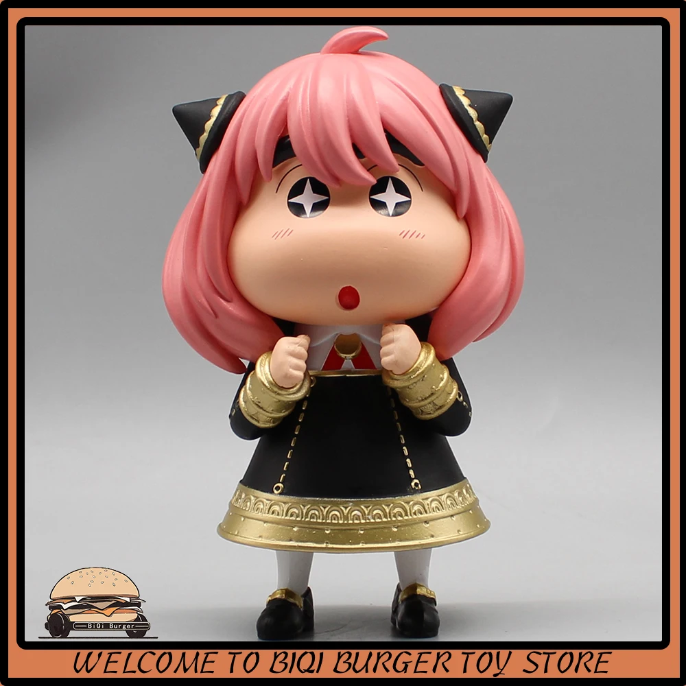 

13cm Crayon Shinchan Figures Crayon Shinchan Cos Anya Anime Figurine Pvc Model Statue Collection Toys Desktop Decoration Gift