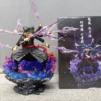 30cm Anime jednoczęściowe figurki Roronoa Zoro figurki trzy klosze GK Blood Bath kolekcja pcv zabawki modele prezenty urodzinowe