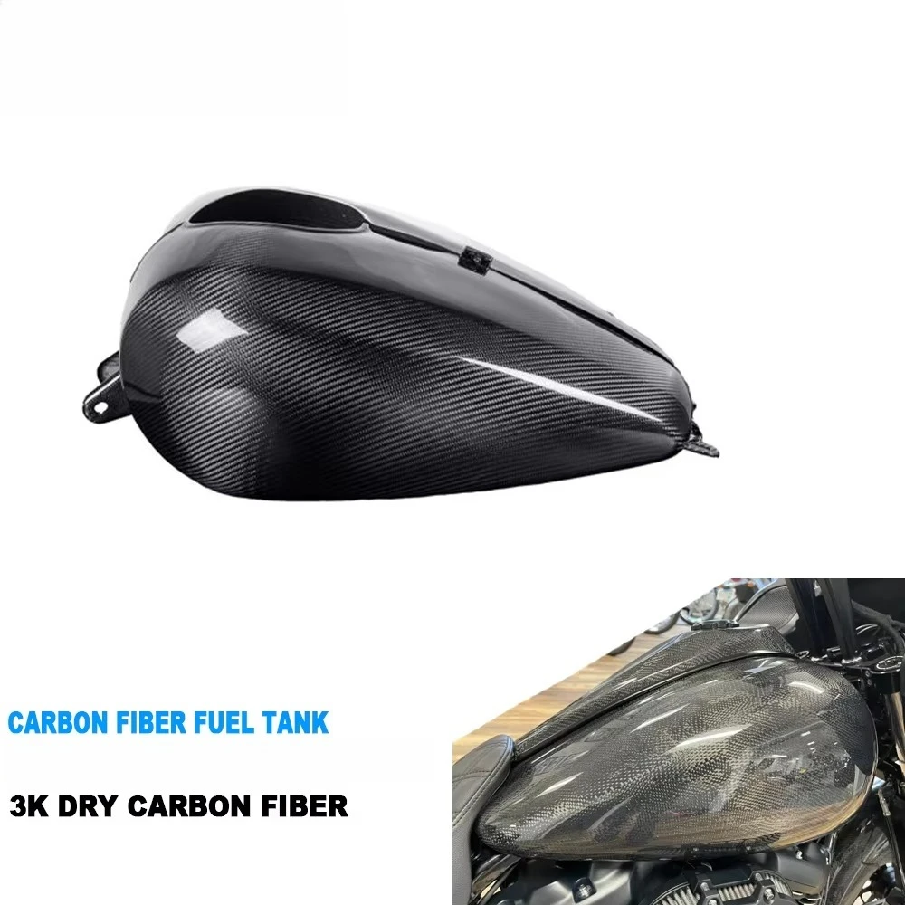 3K Dry Carbon Fiber Tank Dash Cover, Scratch Resistant & Stylish for Touring 2023.5+