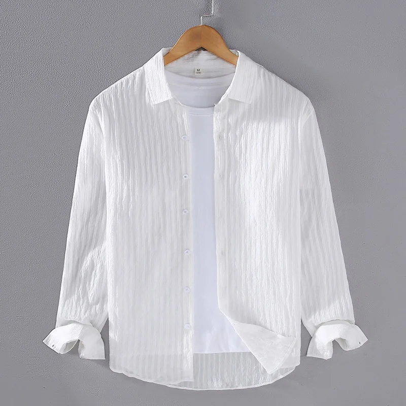 

Мужская тонкая футболка на весну-осень, свободного кроя, однотонная, повседневная, универсальная, модная, с защитой от солнца