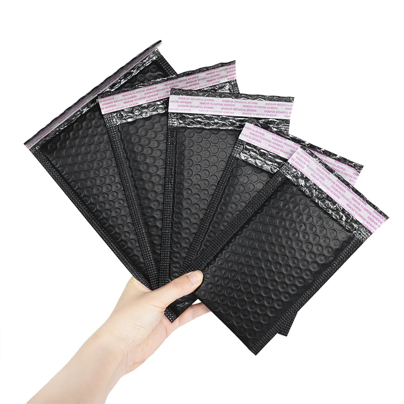 10 STKS Kleurrijke Roze Zwart Blauw Bubble Mailer Self-Seal Verpakking Zakelijke Benodigdheden Gewatteerde Schokbestendige Enveloppen Mailing Zakken