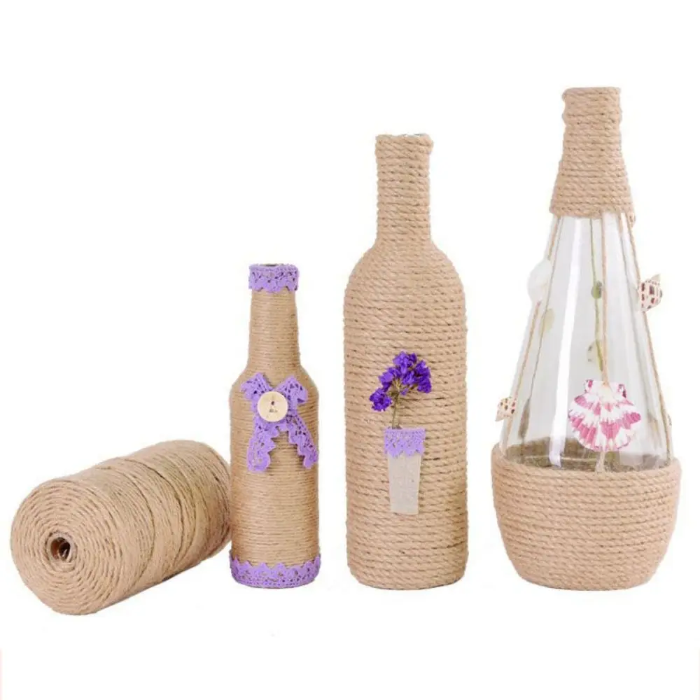 Retro Natural Decorative for Furniture Recovering Durable Sisal Rope Braided Hemp Rope Packaging Rope Cat Scratcher Rope