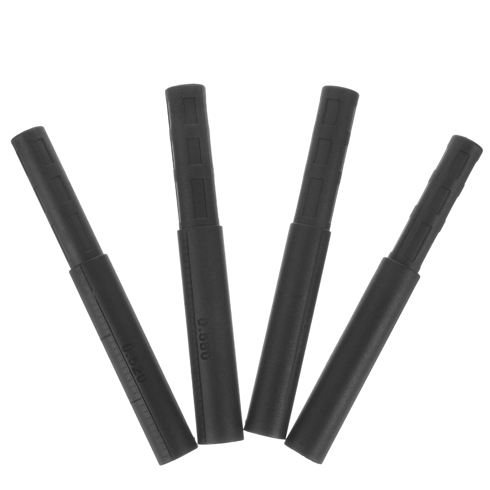 

4pcs Shaft Extensions 0.490-0.580 Inch Carbon Fiber Golf Club Rods Durable Lightweight Practical Golf Supplies