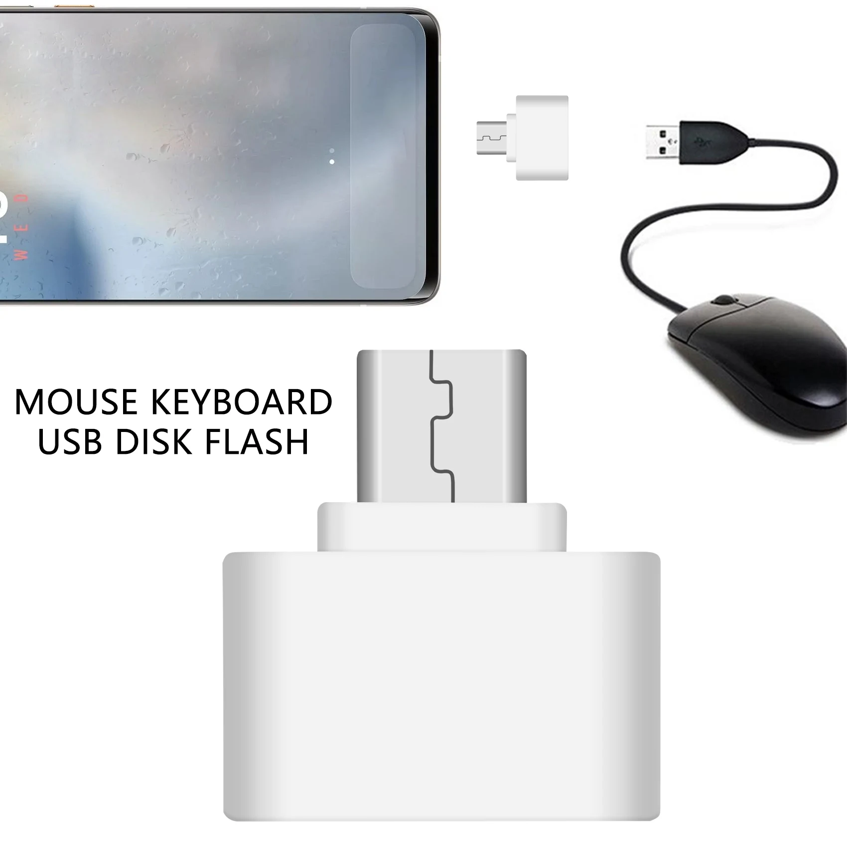 Adaptor kabel Otg, konverter Usb 3.0 tipe-c Tipe C usb-c Otg untuk Mi5 Mi6 Mouse Keyboard Usb Disk Flash