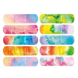 10pcs/set Colorful Cloud Pattern Band Aid PE Wound Plaster for Dressing Tape First Aid Strips Waterproof Adhesive Bandages Patch