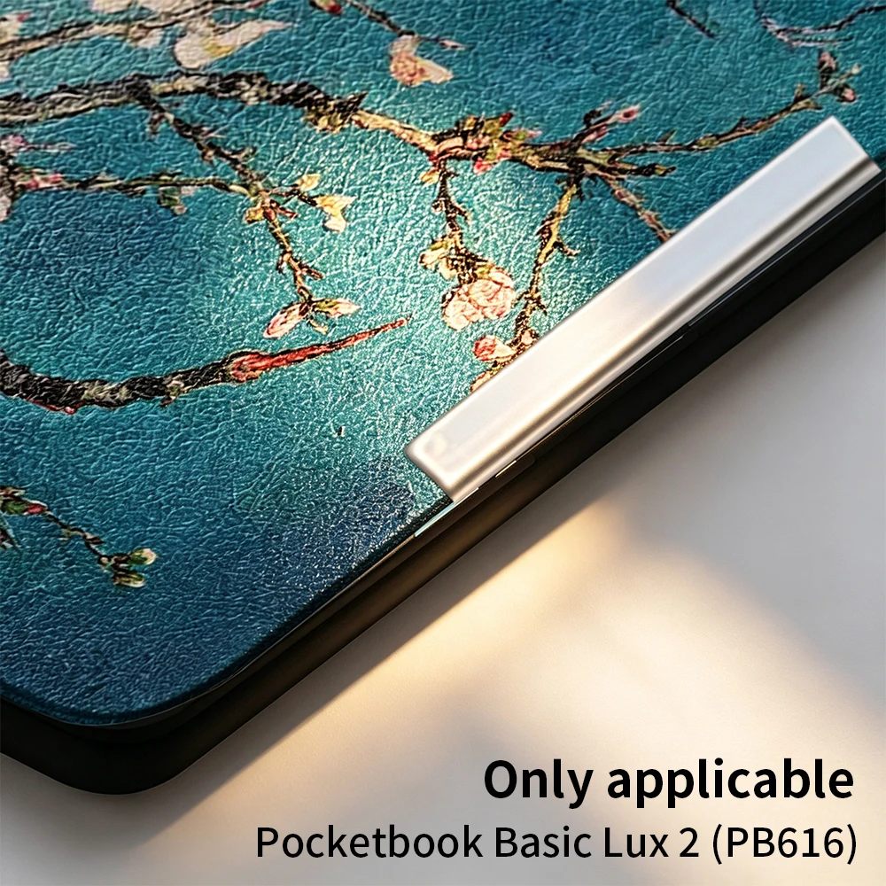 Magnetic Smart Case For Pocketbook 616 627 632 PB632 Auto Sleep Wake PU Leather Cover Shockproof Ereader Protective Shell