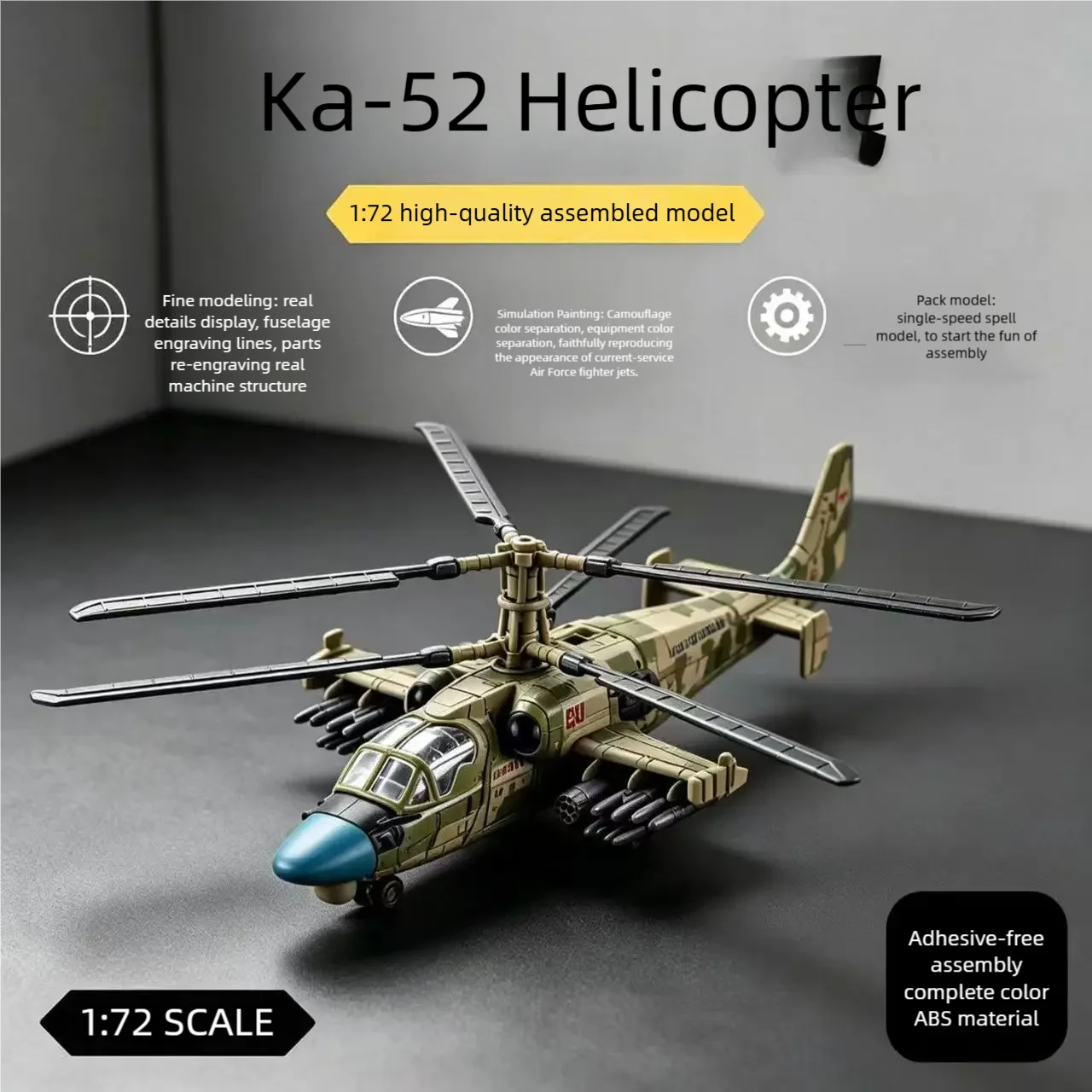 Helicóptero 1/72 Ka-52 Alligat - Model Airplane Plastic reseña y precio