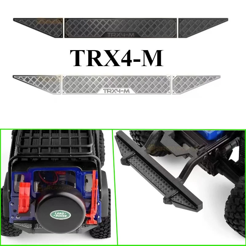 

TRX4M Defender rear bumper anti-slip decorative piece for 1/18 RC Crawler Car Traxxas TRX4-M car shell protection Upgrade Parts