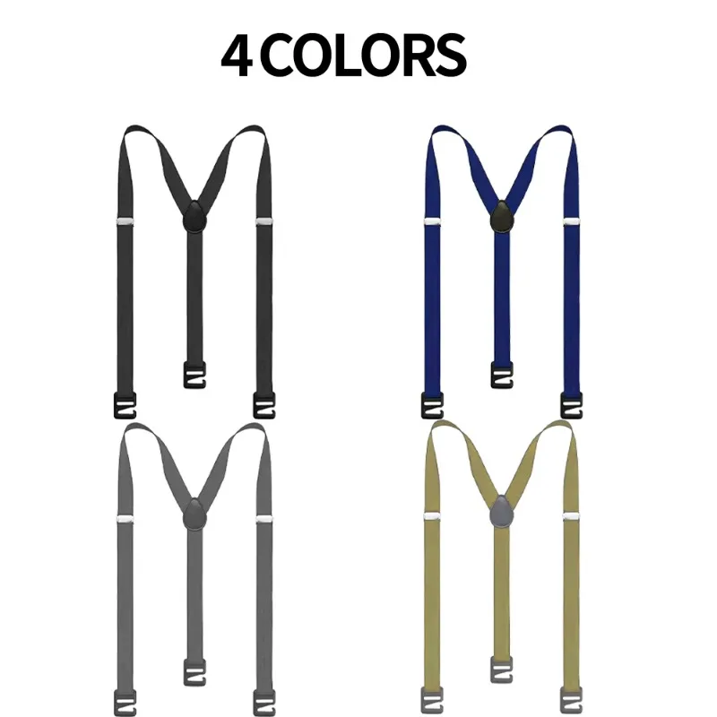 2.5 سنتيمتر عرض الرجال الحمالات جديد الإبداعية 3 السنانير الحمالات رجل السراويل عادية رجالي بنطلون الحمالات موضة قابل للتعديل هدفين #5